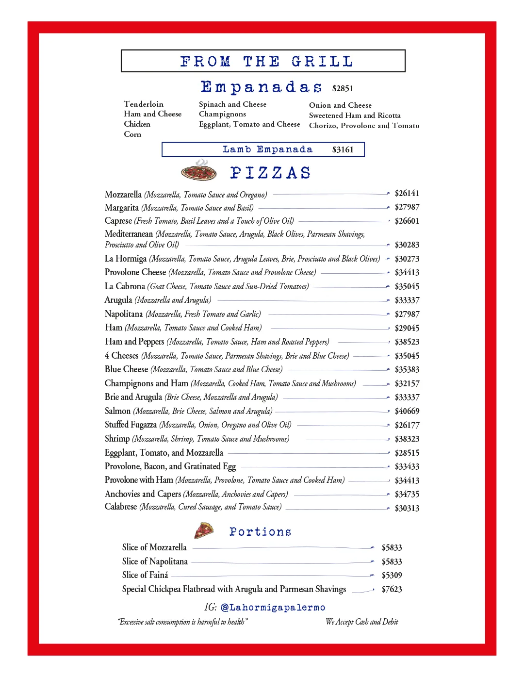 Menu — Page 3