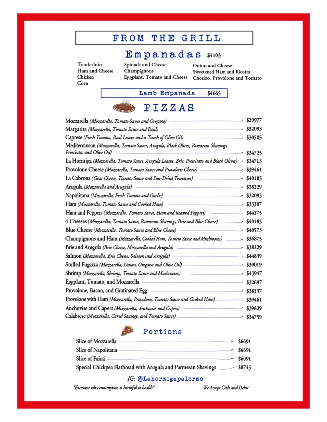 Menu — Page 3