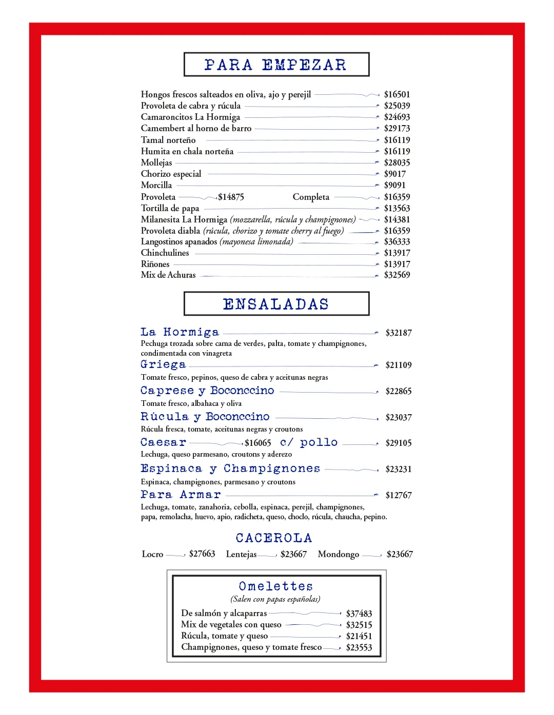 Menú — Página 2